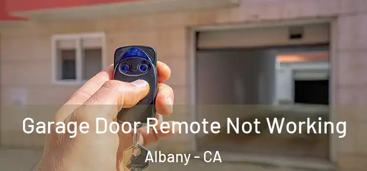  Garage Door Remote Not Working Albany - CA